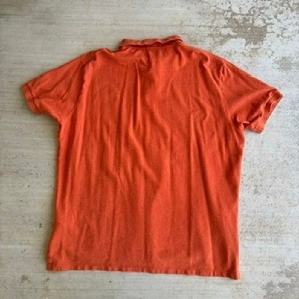 Polo Ralph Lauren Shirt Men XXL Orange Short Sleeve Pony Collared Cotton Golf